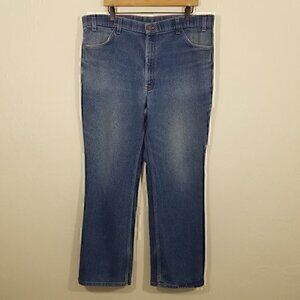 Vintage Levi's Brown Tab Action Jeans Stretch Blue Size 42 USA 90's